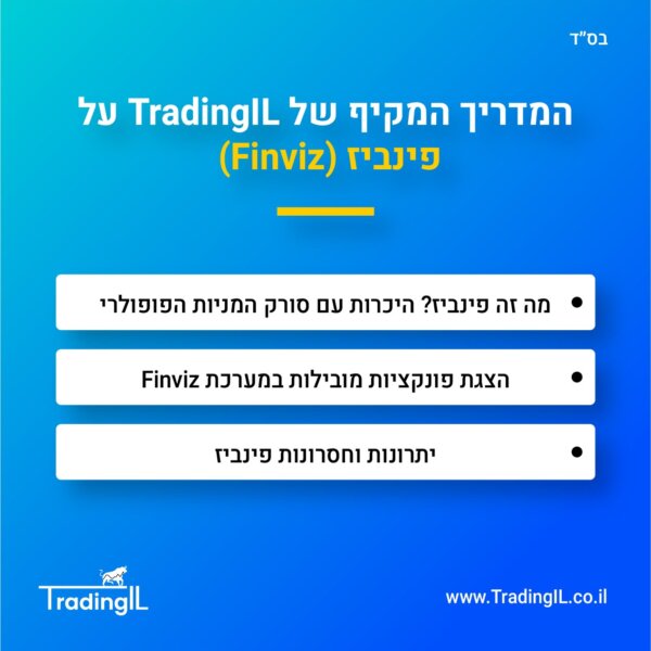פינביז מדריך מקיף, הכירו את אתר Finviz וסורק מניות פינביז המפורסם